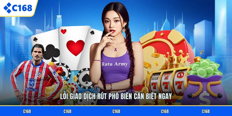 Lỗi giao dịch rút phổ biến cần biết ngay